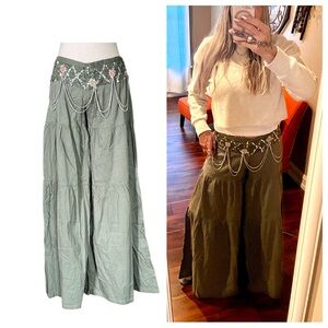 Spy Zone Exchange Camo Green Wide Leg Pants